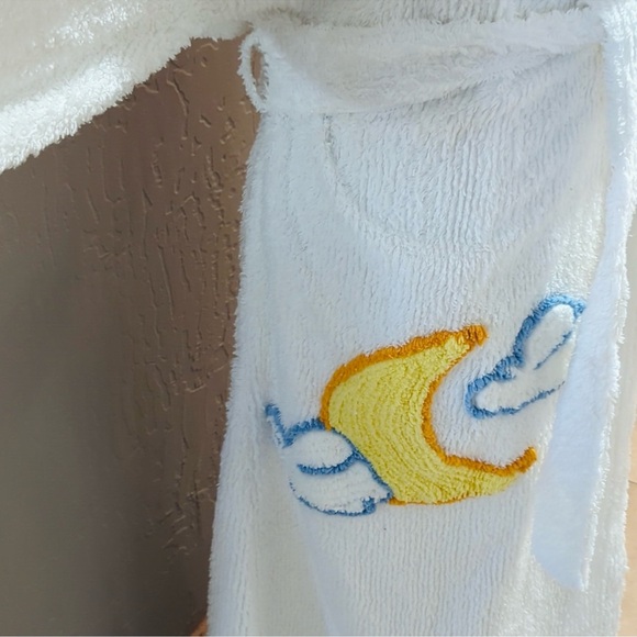 RARE Vintage 90's Canyon Group Moon & Clouds Chenille Bathrobe Women’s Robe - Picture 9 of 17